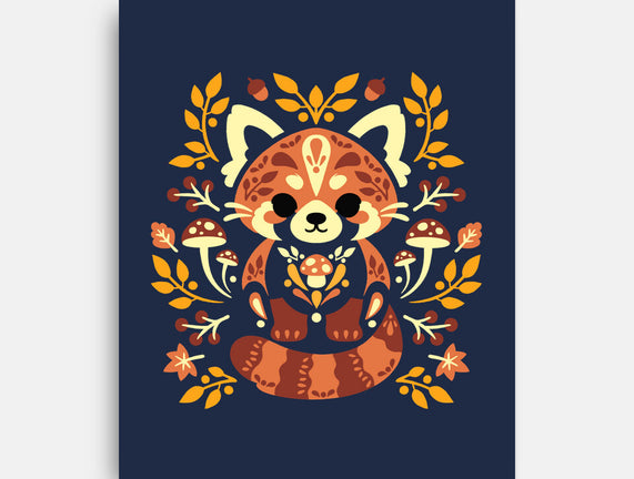 Folk Red Panda Autumn