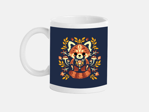 Folk Red Panda Autumn