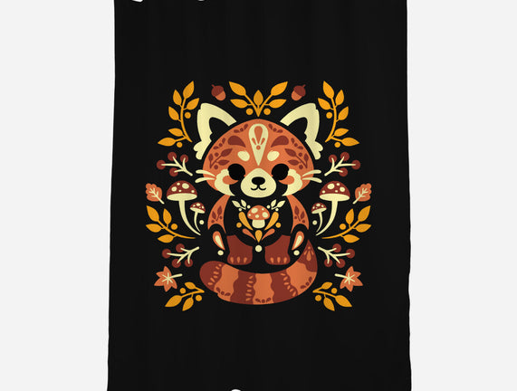 Folk Red Panda Autumn
