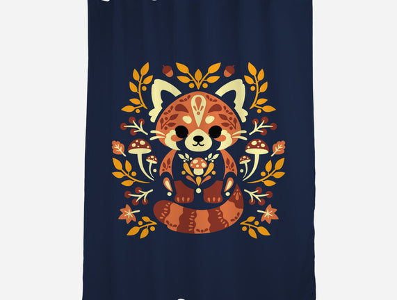 Folk Red Panda Autumn