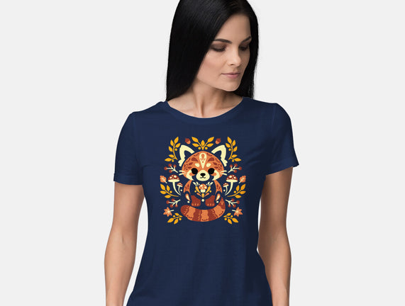 Folk Red Panda Autumn