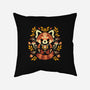 Folk Red Panda Autumn-None-Removable Cover w Insert-Throw Pillow-NemiMakeit