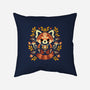 Folk Red Panda Autumn-None-Removable Cover w Insert-Throw Pillow-NemiMakeit