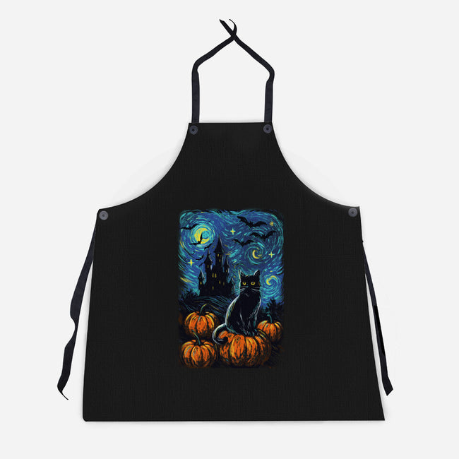 Halloween Starrynight-Unisex-Kitchen-Apron-fanfabio