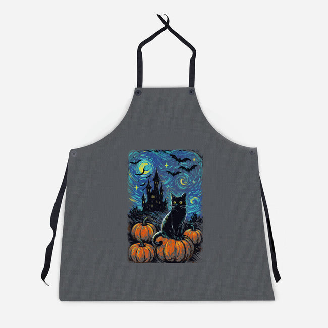 Halloween Starrynight-Unisex-Kitchen-Apron-fanfabio