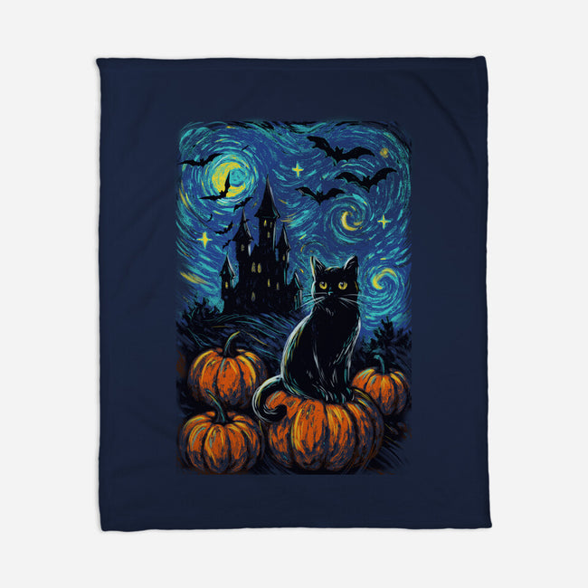 Halloween Starrynight-None-Fleece-Blanket-fanfabio