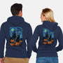 Halloween Starrynight-Unisex-Zip-Up-Sweatshirt-fanfabio