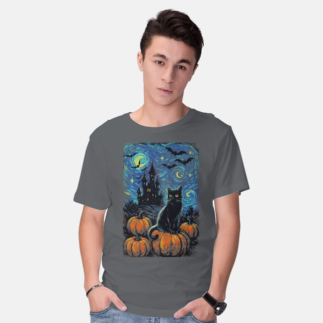 Halloween Starrynight-Mens-Basic-Tee-fanfabio