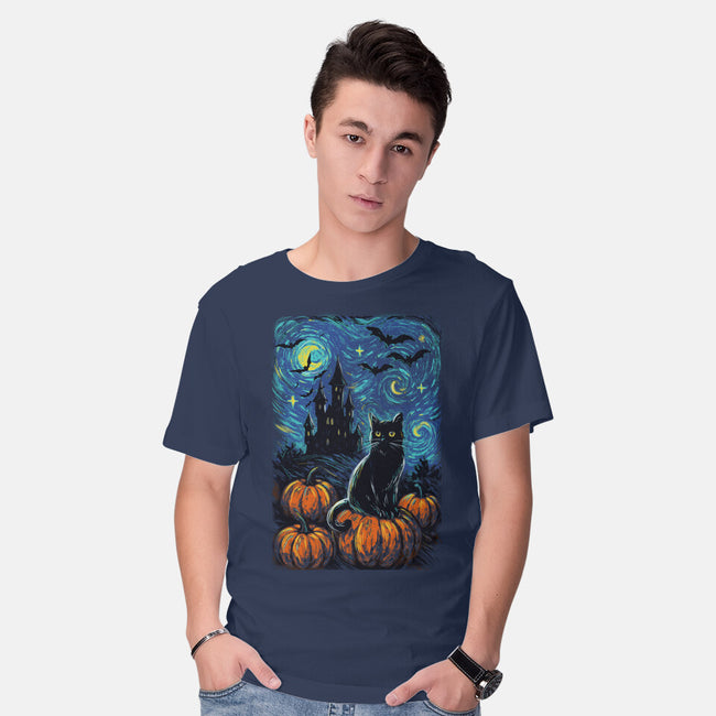 Halloween Starrynight-Mens-Basic-Tee-fanfabio