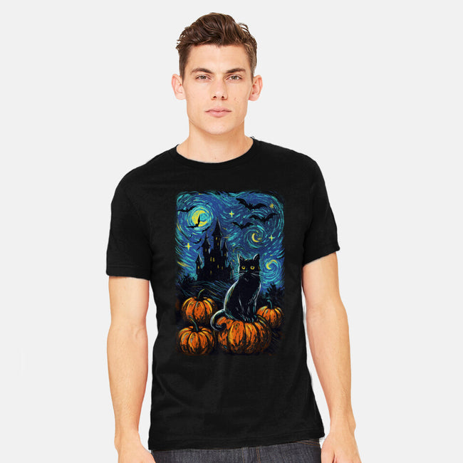 Halloween Starrynight-Mens-Heavyweight-Tee-fanfabio