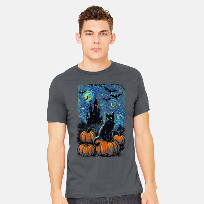Halloween Starrynight-Mens-Heavyweight-Tee-fanfabio