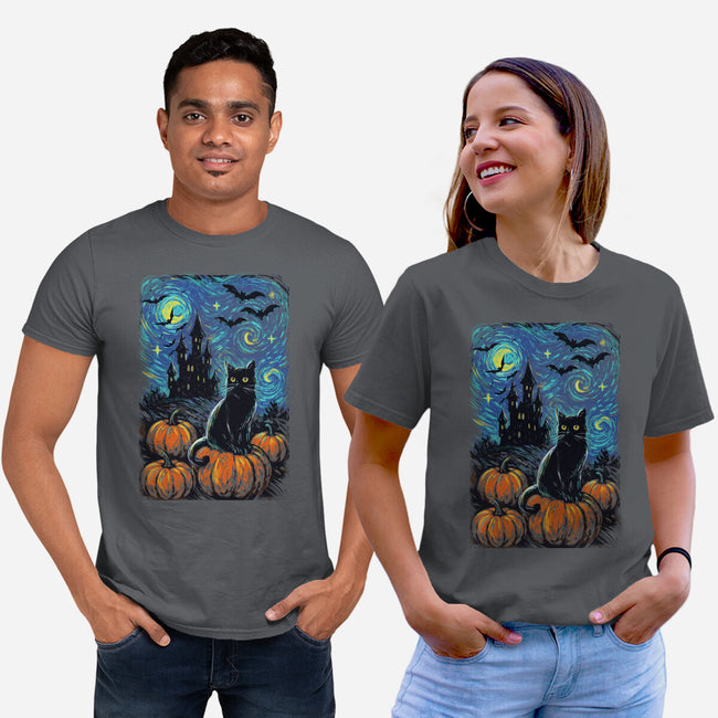 Halloween Starrynight-Unisex-Basic-Tee-fanfabio