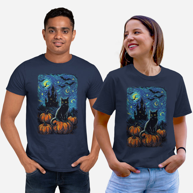 Halloween Starrynight-Unisex-Basic-Tee-fanfabio