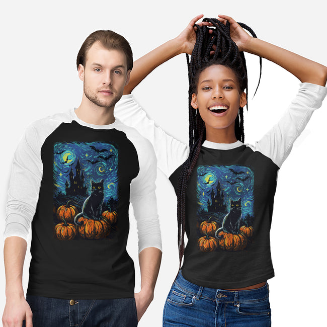 Halloween Starrynight-Unisex-Baseball-Tee-fanfabio