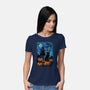 Halloween Starrynight-Womens-Basic-Tee-fanfabio