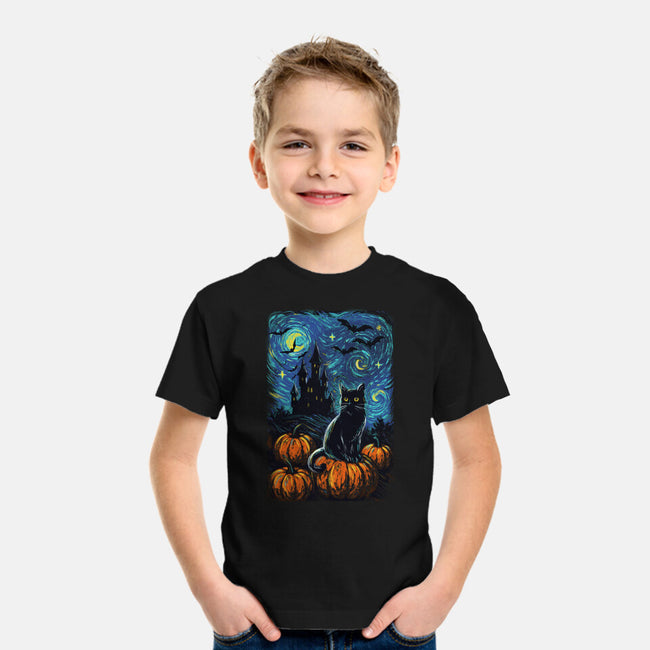 Halloween Starrynight-Youth-Basic-Tee-fanfabio