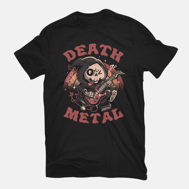 Death Metal Reaper-Womens-Fitted-Tee-eduely