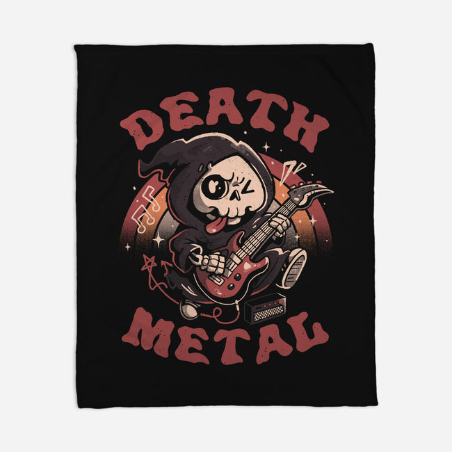 Death Metal Reaper-None-Fleece-Blanket-eduely
