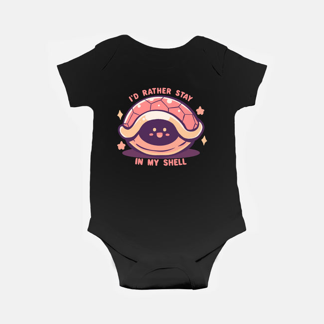 I'd Rather Stay in My Shell-Baby-Basic-Onesie-TechraNova