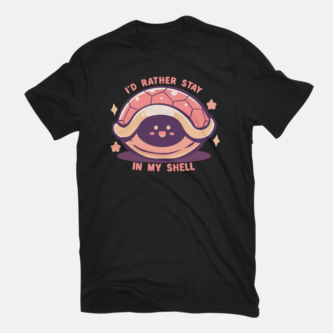 I'd Rather Stay in My Shell-Womens-Fitted-Tee-TechraNova
