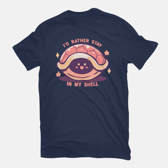I'd Rather Stay in My Shell-Womens-Fitted-Tee-TechraNova