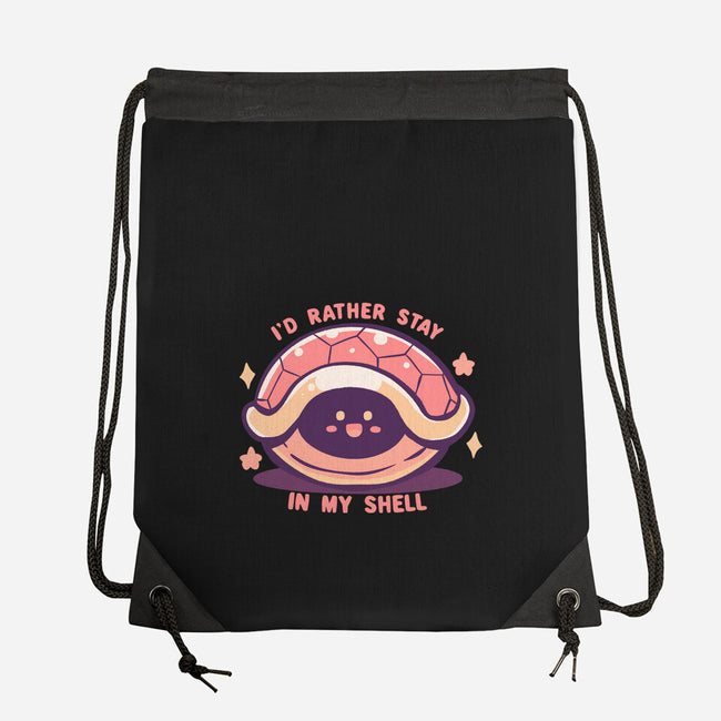 I'd Rather Stay in My Shell-None-Drawstring-Bag-TechraNova