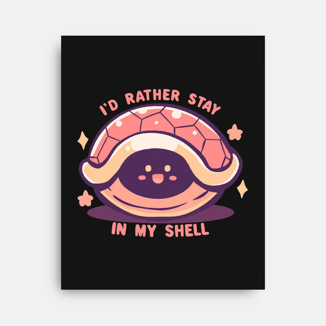 I'd Rather Stay in My Shell-None-Stretched-Canvas-TechraNova
