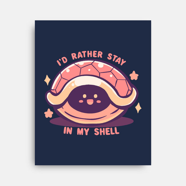 I'd Rather Stay in My Shell-None-Stretched-Canvas-TechraNova
