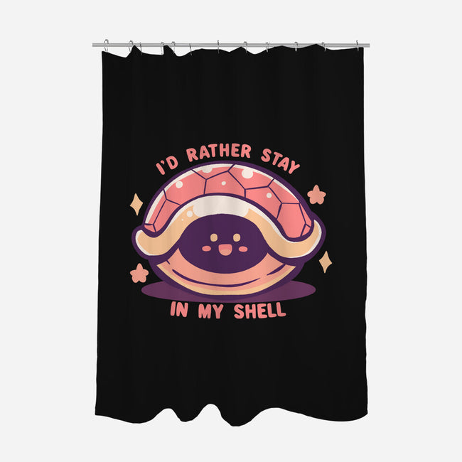 I'd Rather Stay in My Shell-None-Polyester-Shower Curtain-TechraNova