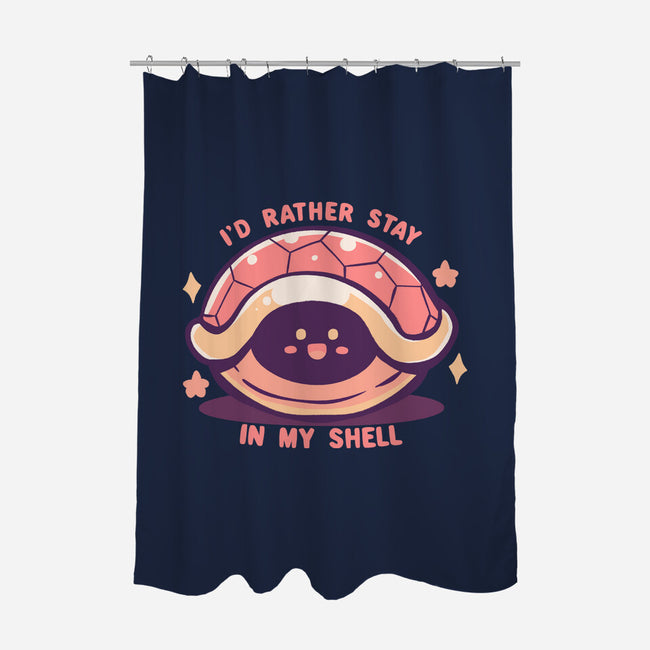 I'd Rather Stay in My Shell-None-Polyester-Shower Curtain-TechraNova