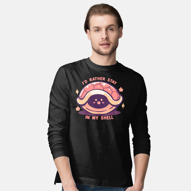 I'd Rather Stay in My Shell-Mens-Long Sleeved-Tee-TechraNova