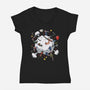 Slashers Fight-Womens-V-Neck-Tee-Getsousa!