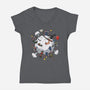 Slashers Fight-Womens-V-Neck-Tee-Getsousa!