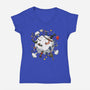Slashers Fight-Womens-V-Neck-Tee-Getsousa!