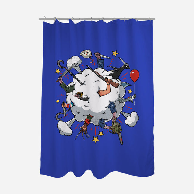 Slashers Fight-None-Polyester-Shower Curtain-Getsousa!