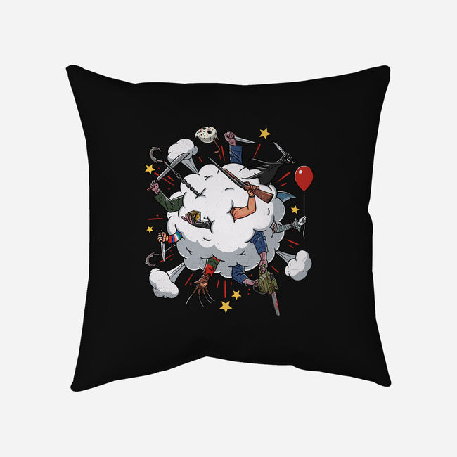 Slashers Fight-None-Removable Cover w Insert-Throw Pillow-Getsousa!