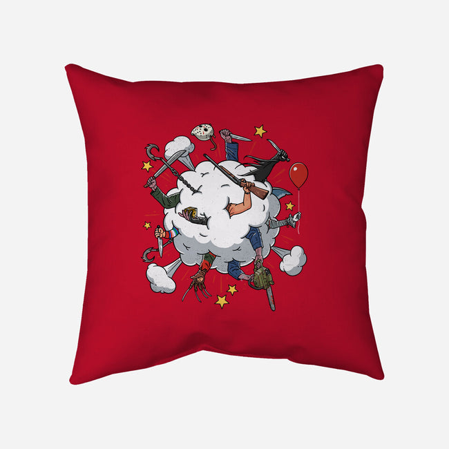 Slashers Fight-None-Removable Cover w Insert-Throw Pillow-Getsousa!