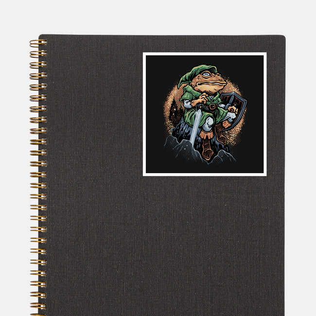 Adventure Of The Toad-None-Glossy-Sticker-glitchygorilla