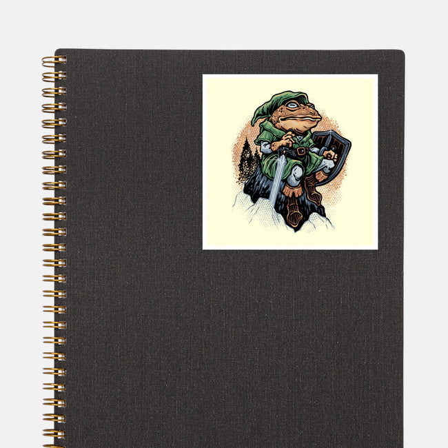 Adventure Of The Toad-None-Glossy-Sticker-glitchygorilla