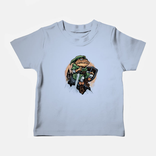 Adventure Of The Toad-Baby-Basic-Tee-glitchygorilla