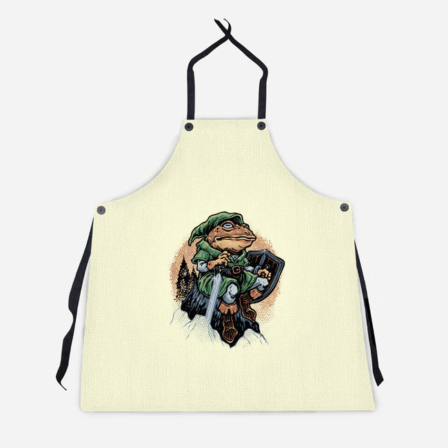 Adventure Of The Toad-Unisex-Kitchen-Apron-glitchygorilla