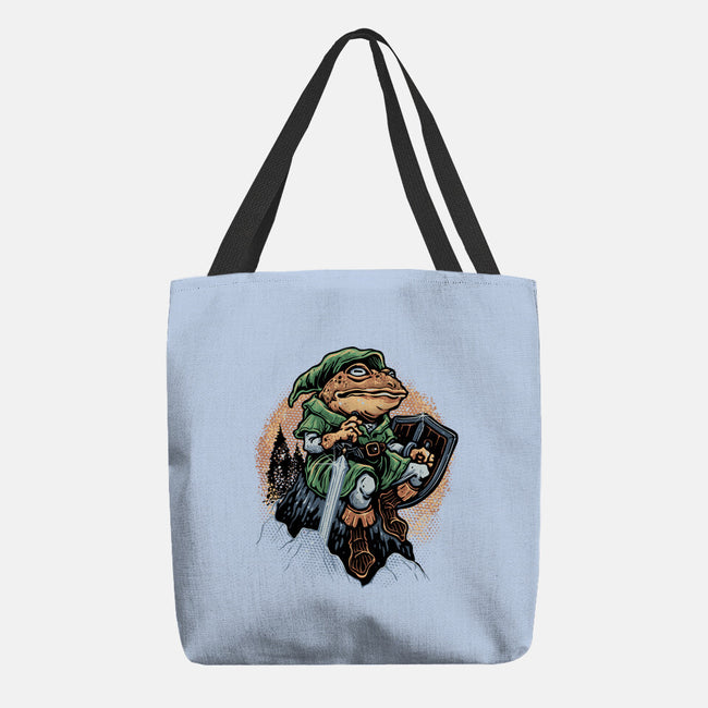 Adventure Of The Toad-None-Basic Tote-Bag-glitchygorilla