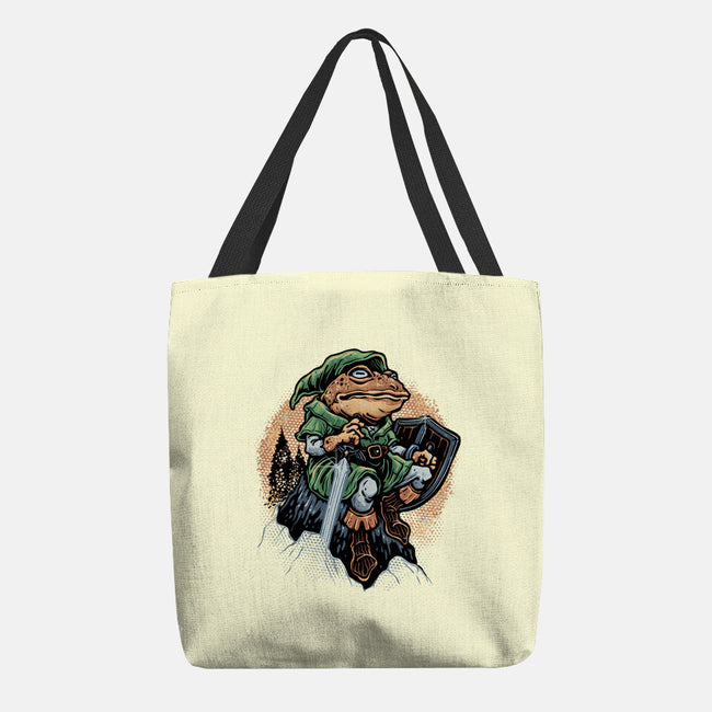 Adventure Of The Toad-None-Basic Tote-Bag-glitchygorilla
