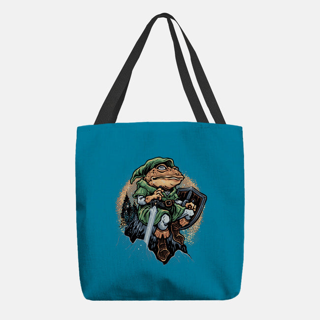 Adventure Of The Toad-None-Basic Tote-Bag-glitchygorilla