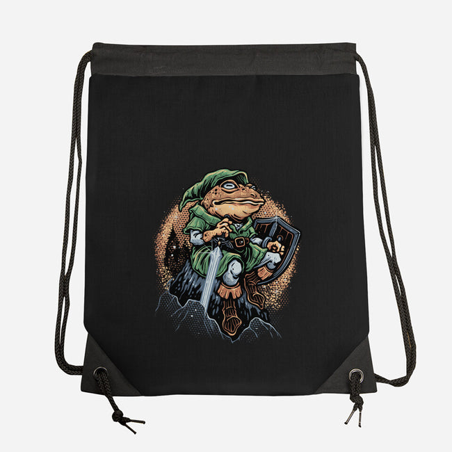 Adventure Of The Toad-None-Drawstring-Bag-glitchygorilla