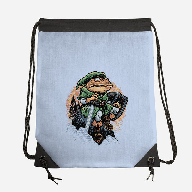Adventure Of The Toad-None-Drawstring-Bag-glitchygorilla
