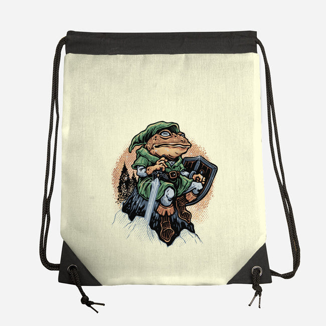 Adventure Of The Toad-None-Drawstring-Bag-glitchygorilla
