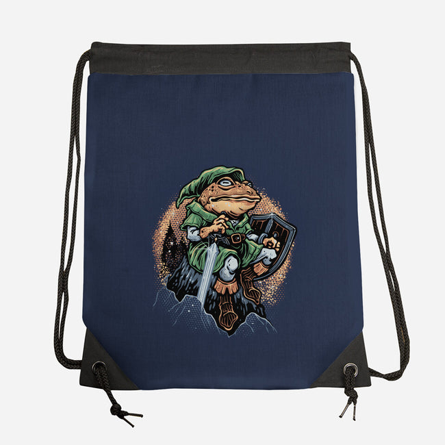 Adventure Of The Toad-None-Drawstring-Bag-glitchygorilla