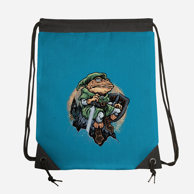 Adventure Of The Toad-None-Drawstring-Bag-glitchygorilla