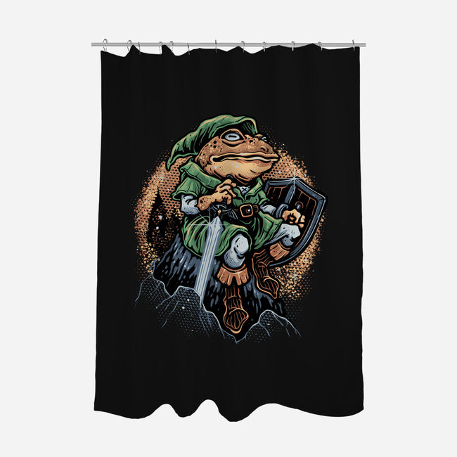 Adventure Of The Toad-None-Polyester-Shower Curtain-glitchygorilla